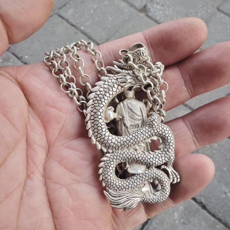 Silver Plated Buddha Pendant N - Vintage Collectible Jewelry recension och pris