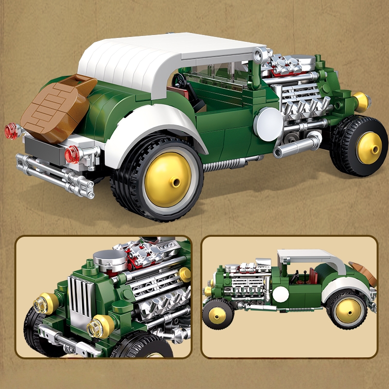 Retro vintage car building blo - Vintage Collectible Model Cars recension och pris