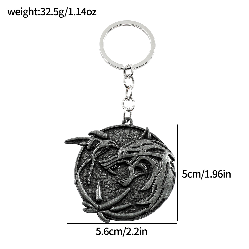 Vintage Wolf Head Keychain Gam - Vintage Collector recension och pris