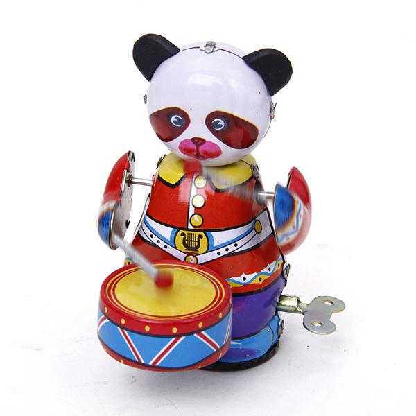 Wind Up Clockwork Panda Drumme - Vintage And Collectible Toys recension och pris