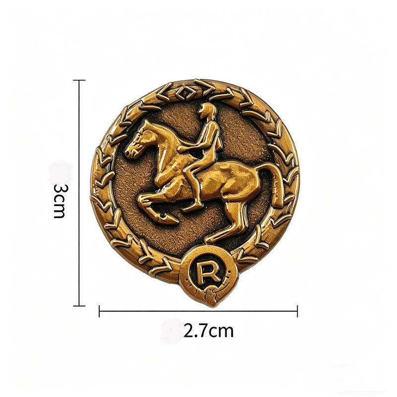German Young Horseman Badge Ge - Vintage Collectible Jewelry recension och pris