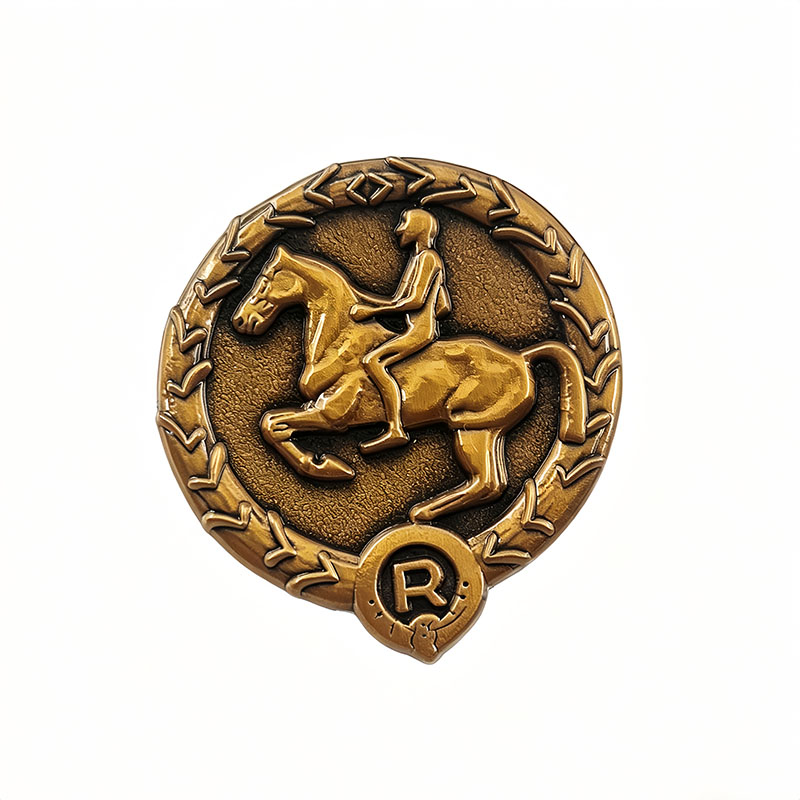 German Young Horseman Badge Ge - Vintage Collectible Jewelry recension och pris