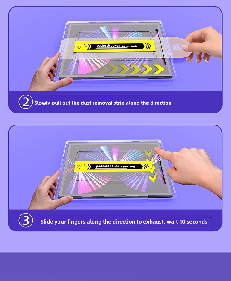 for iPad 12.9 Tempered Glass S - Instant Film Pack recension och pris