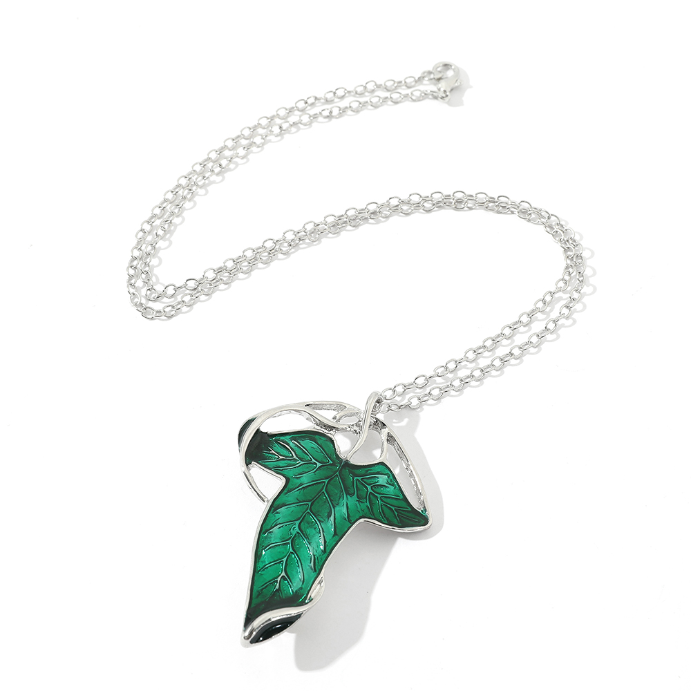 Vintage Green Leaf Pendant Nec - Vintage Collector recension och pris