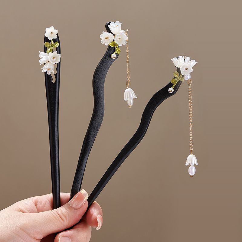Wooden Flower Hairpin Vintage  - Vintage Collector recension och pris