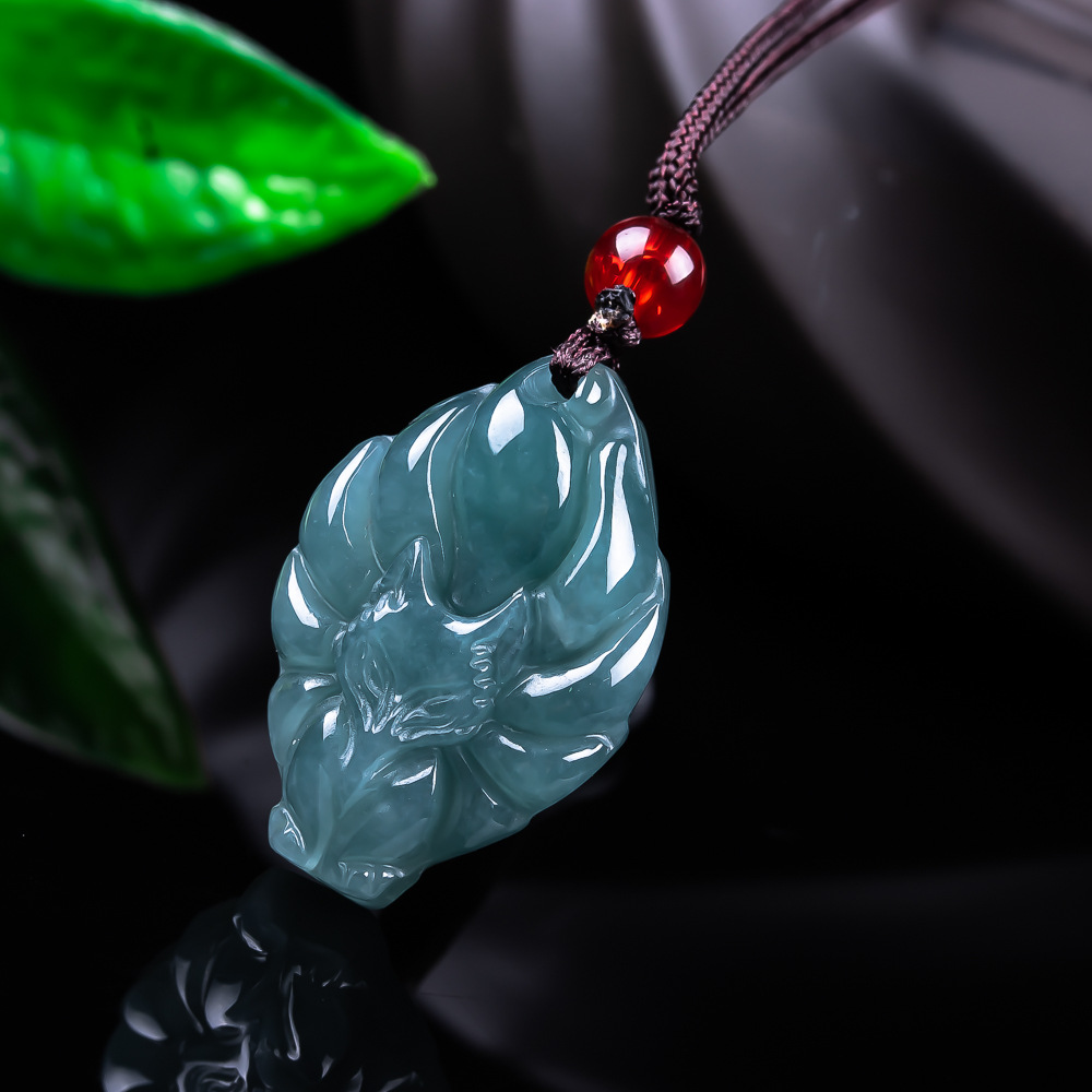 Natural Burmese Jadeite Fox Pe - Vintage Collector recension och pris
