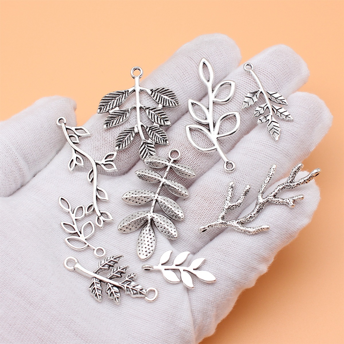 9pcs Antique Silver Color Bran - Vintage Collectible Jewelry recension och pris