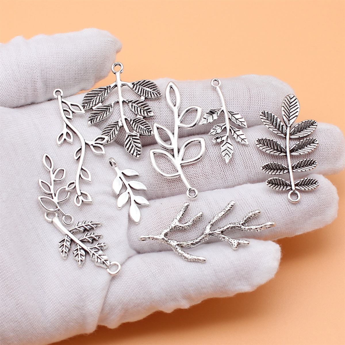 9pcs Antique Silver Color Bran - Vintage Collectible Jewelry recension och pris