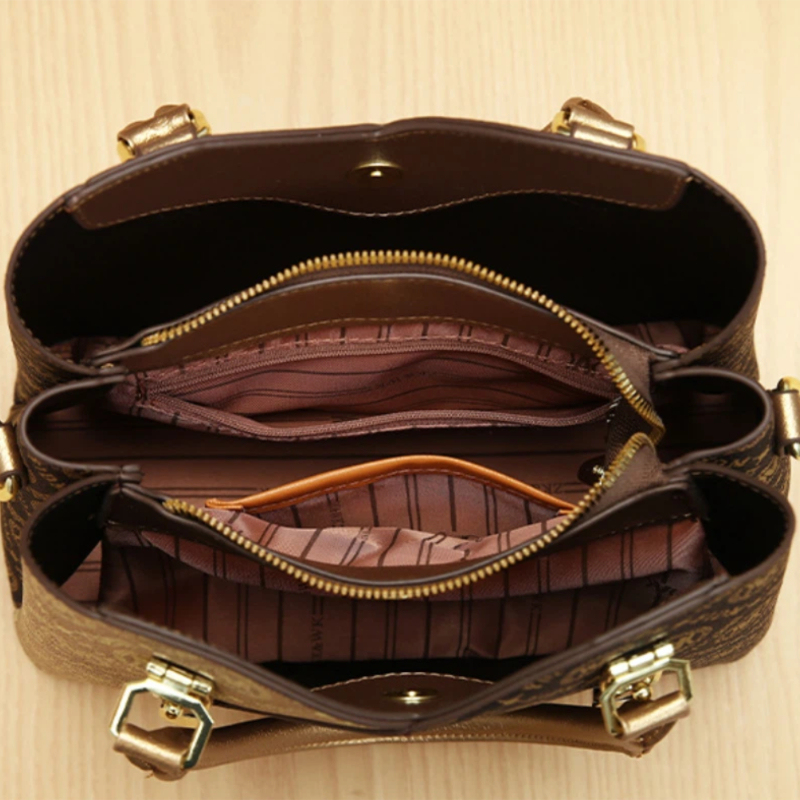 Vintage Printed Handbags for W - Vintage Zipper recension och pris