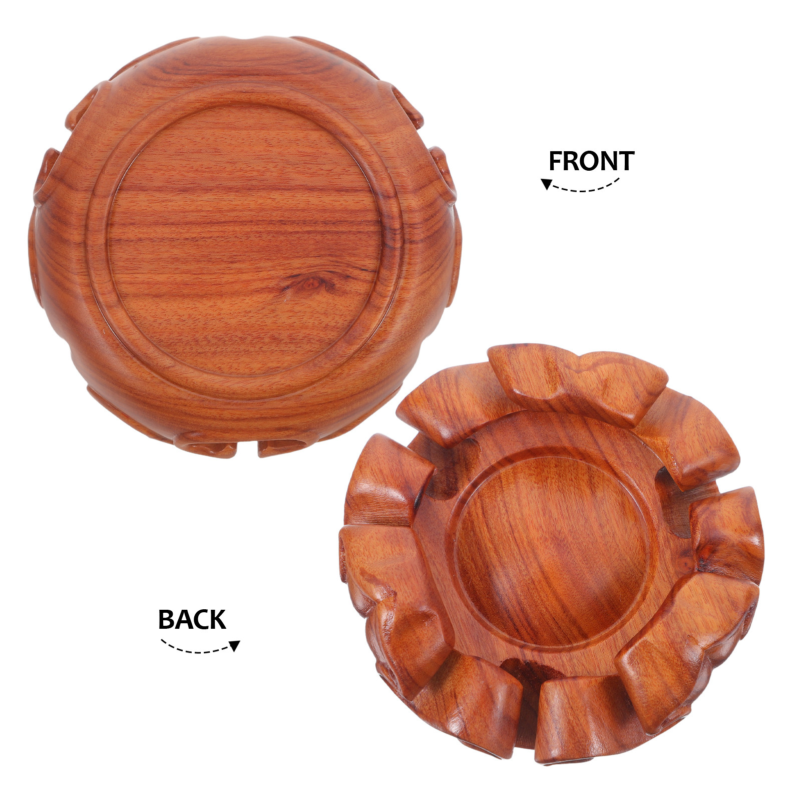 Vintage Carved Wooden Round Di - Collectible Vintage Lamps recension och pris