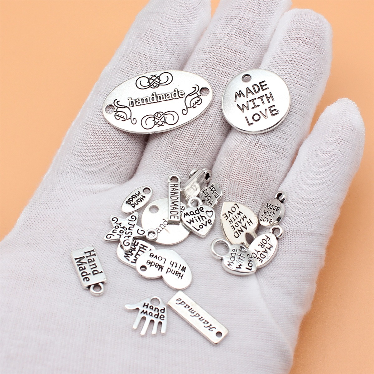 19pcs Antique Silver Color Han - Vintage Collectible Jewelry recension och pris