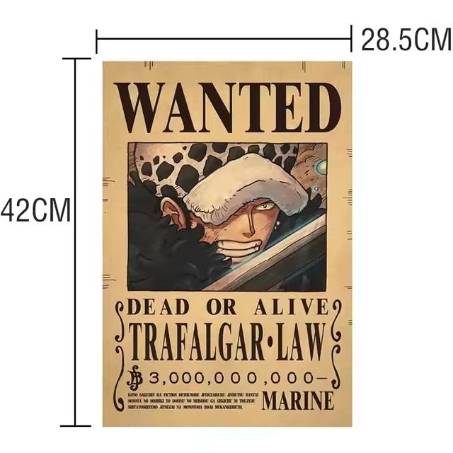 Anime One Piece Bounty Wanted  - Vintage Collectible Cards recension och pris