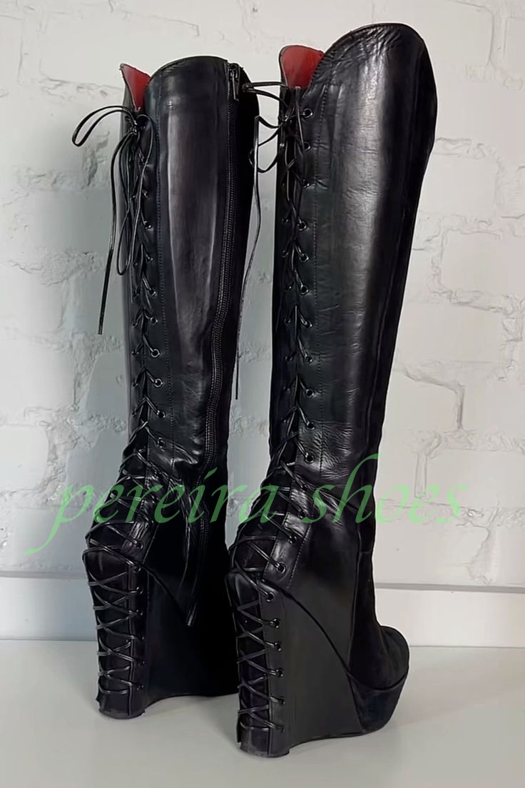 Lady Black Platform Wedges Hee - Vintage Zipper recension och pris