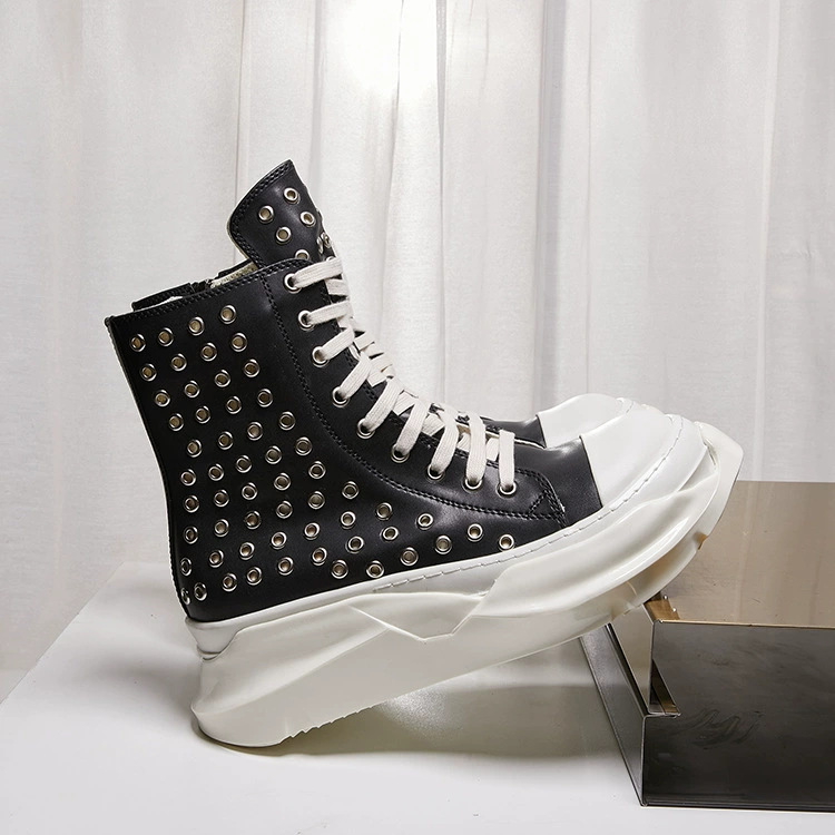 Vintage Men Shoes High-TOP Pla - Vintage Zipper recension och pris