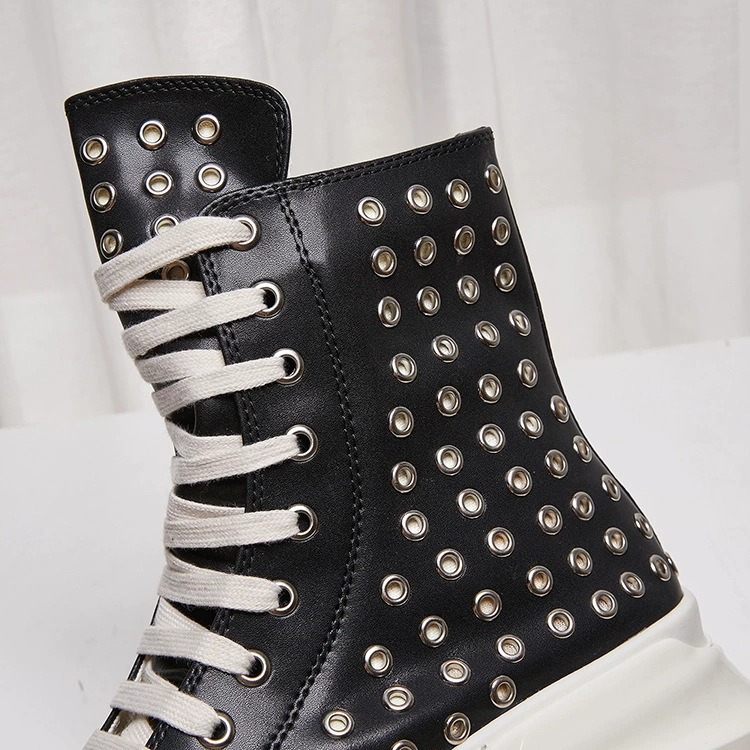 Vintage Men Shoes High-TOP Pla - Vintage Zipper recension och pris