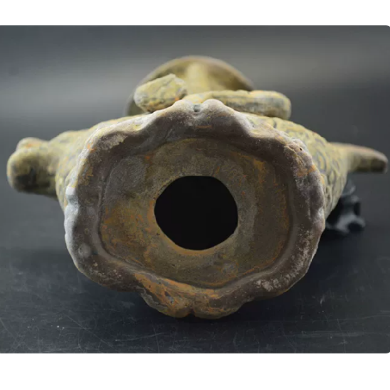 Vintage Yue Kiln Qilin Oil Lam - Collectible Vintage Lamps recension och pris