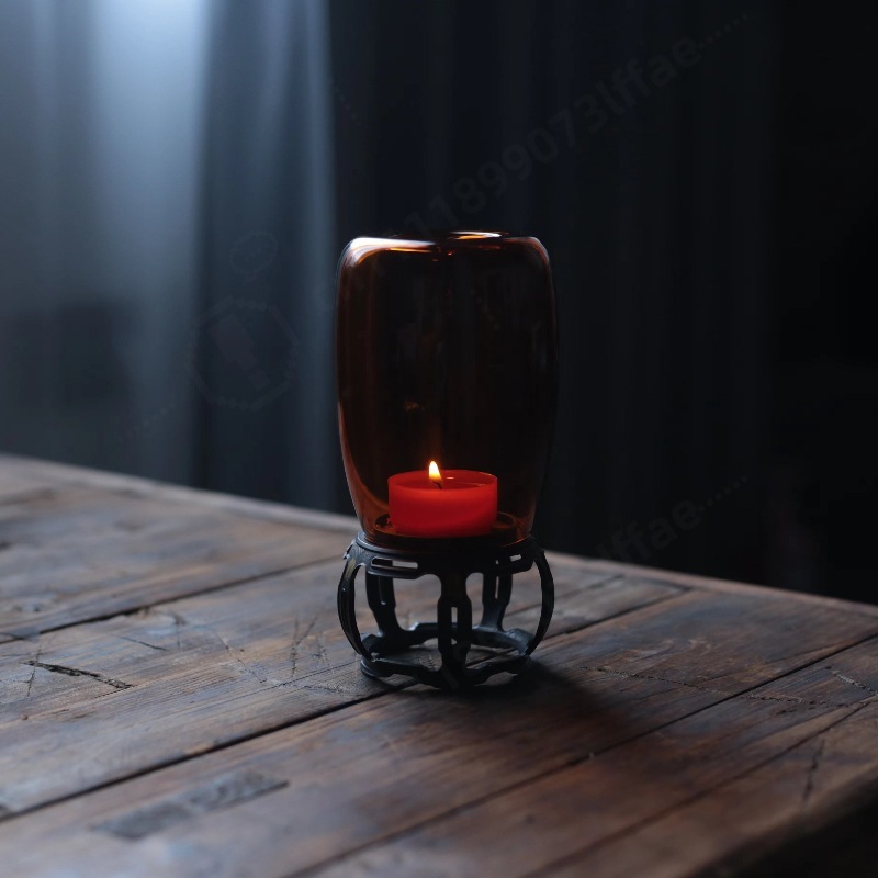 Vintage Glass Candle Holder Ze - Collectible Vintage Lamps recension och pris
