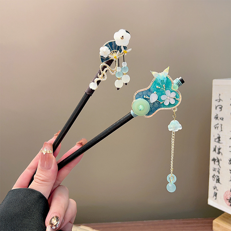 Classic Tassel Hair Stick Blac - Vintage Collector recension och pris