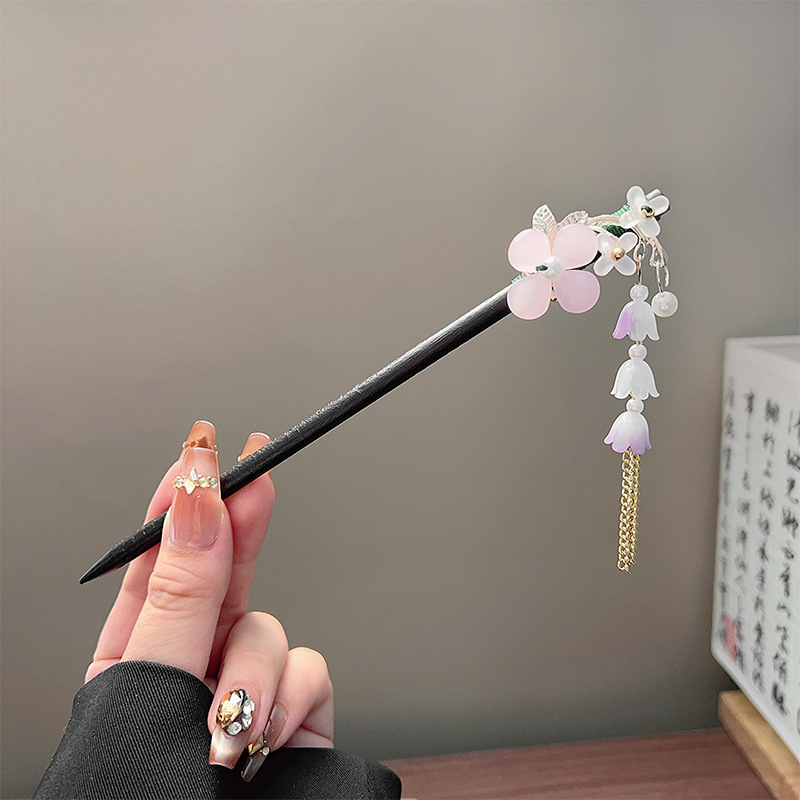 Classic Tassel Hair Stick Blac - Vintage Collector recension och pris