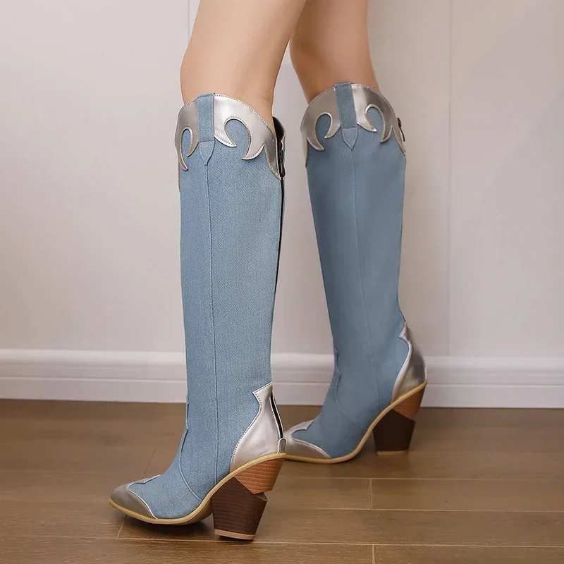 Big Size Western Women Knee Hi - Vintage Zipper recension och pris