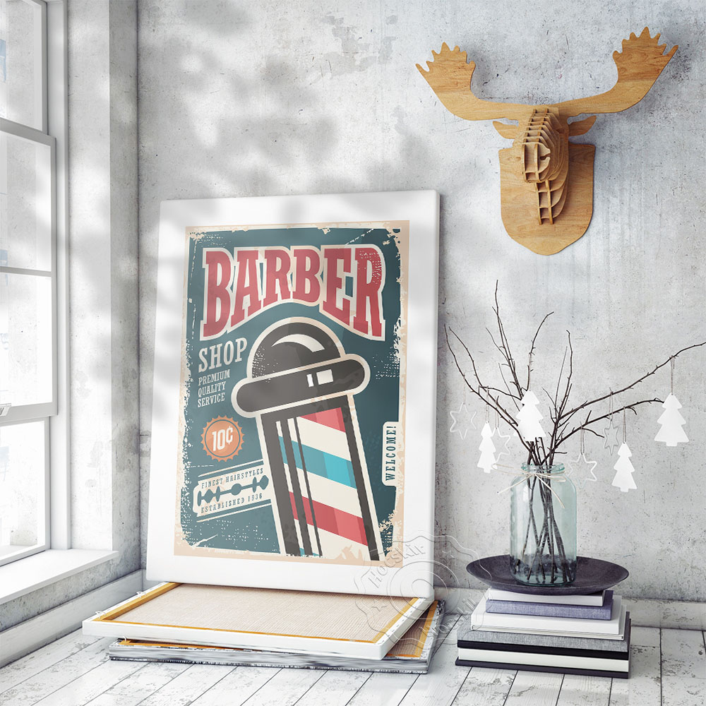 Barber Shop Vintage Art Collec - Collectible Vintage Lamps recension och pris