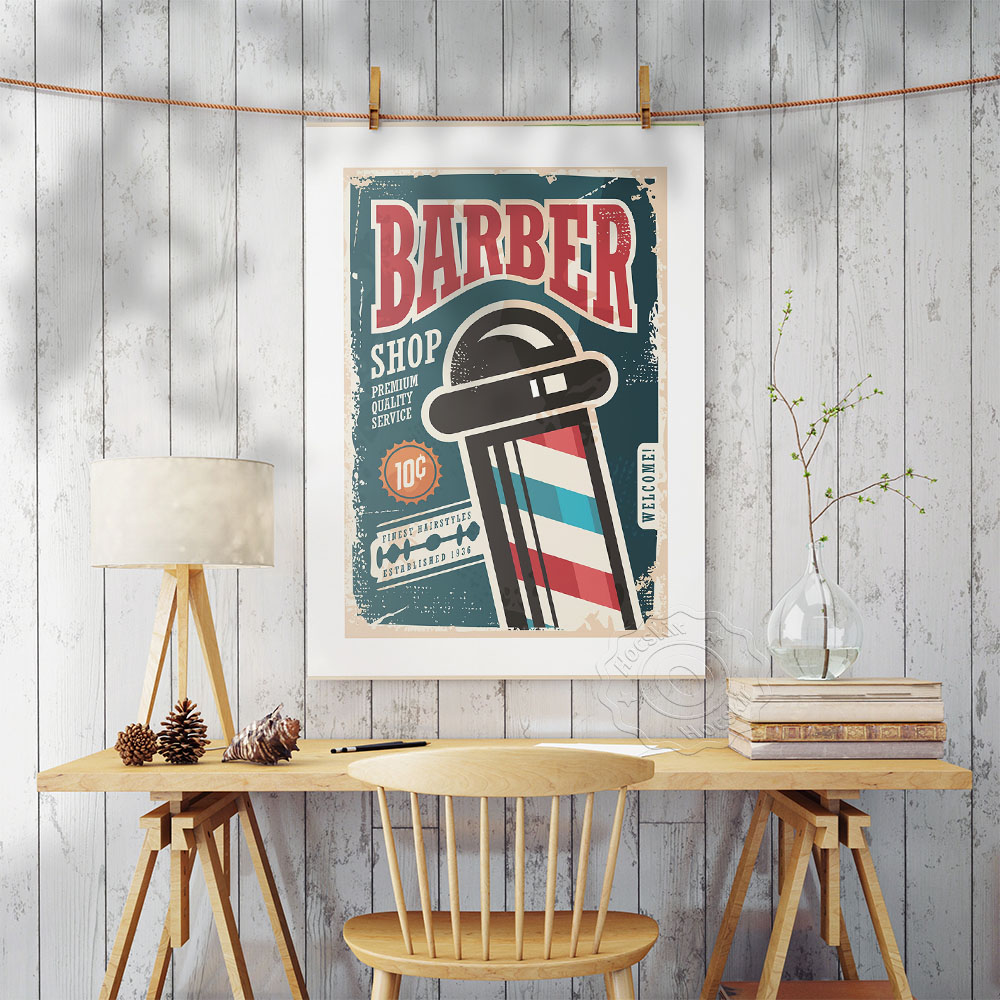 Barber Shop Vintage Art Collec - Collectible Vintage Lamps recension och pris