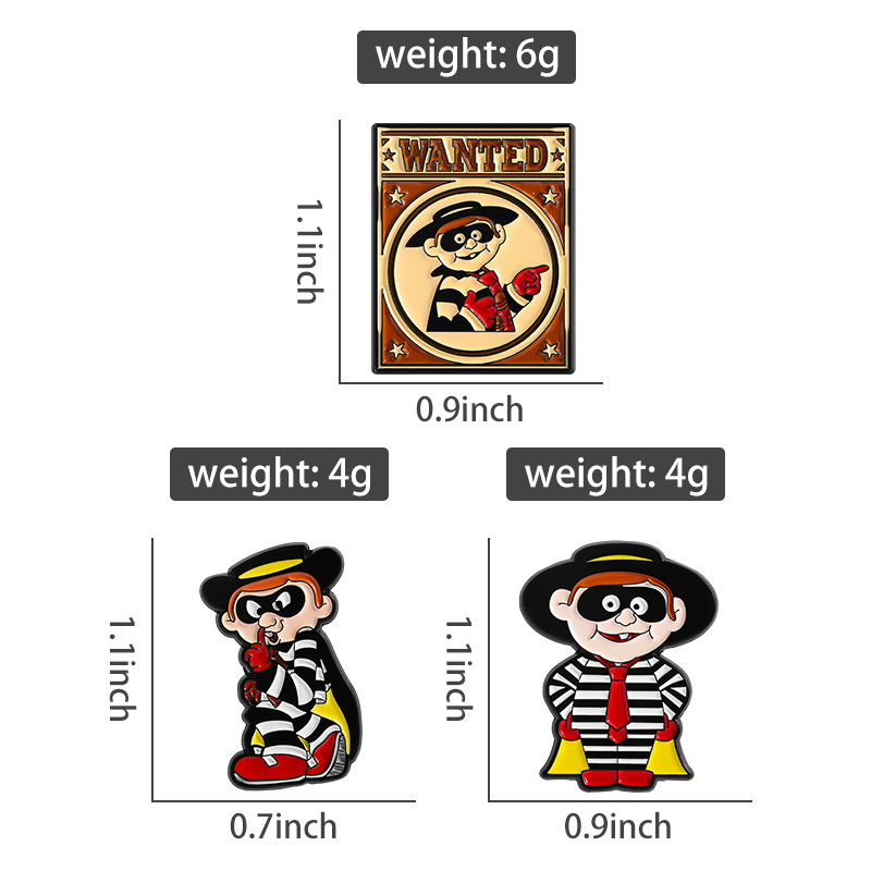 Vintage Hamburglar Enamel Pin  - Vintage Collectible Jewelry recension och pris